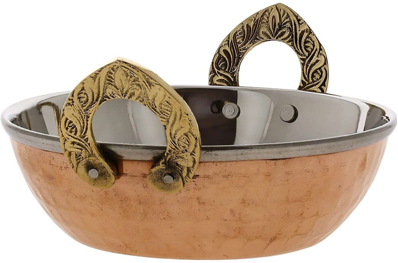 Karahi Indian Serving Dishes Copper Bowl Set Copper Etsy