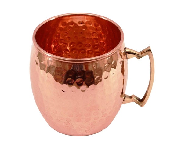 Premium Quality Moscow Mule Mug Hammered Cups Heavy Red Copper