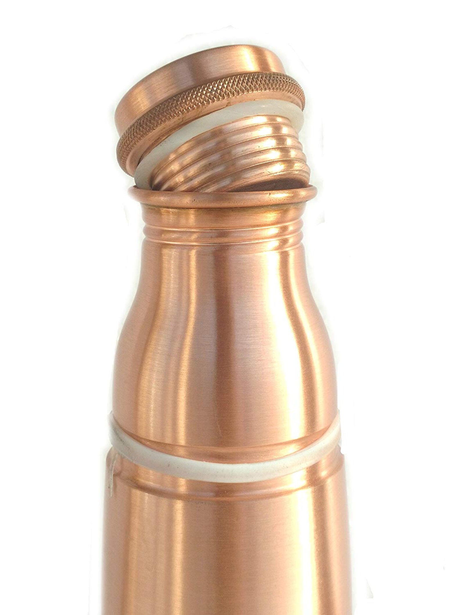 Copper Bottle With 200 Ml Upper Glass Lid 950 Ml Etsy
