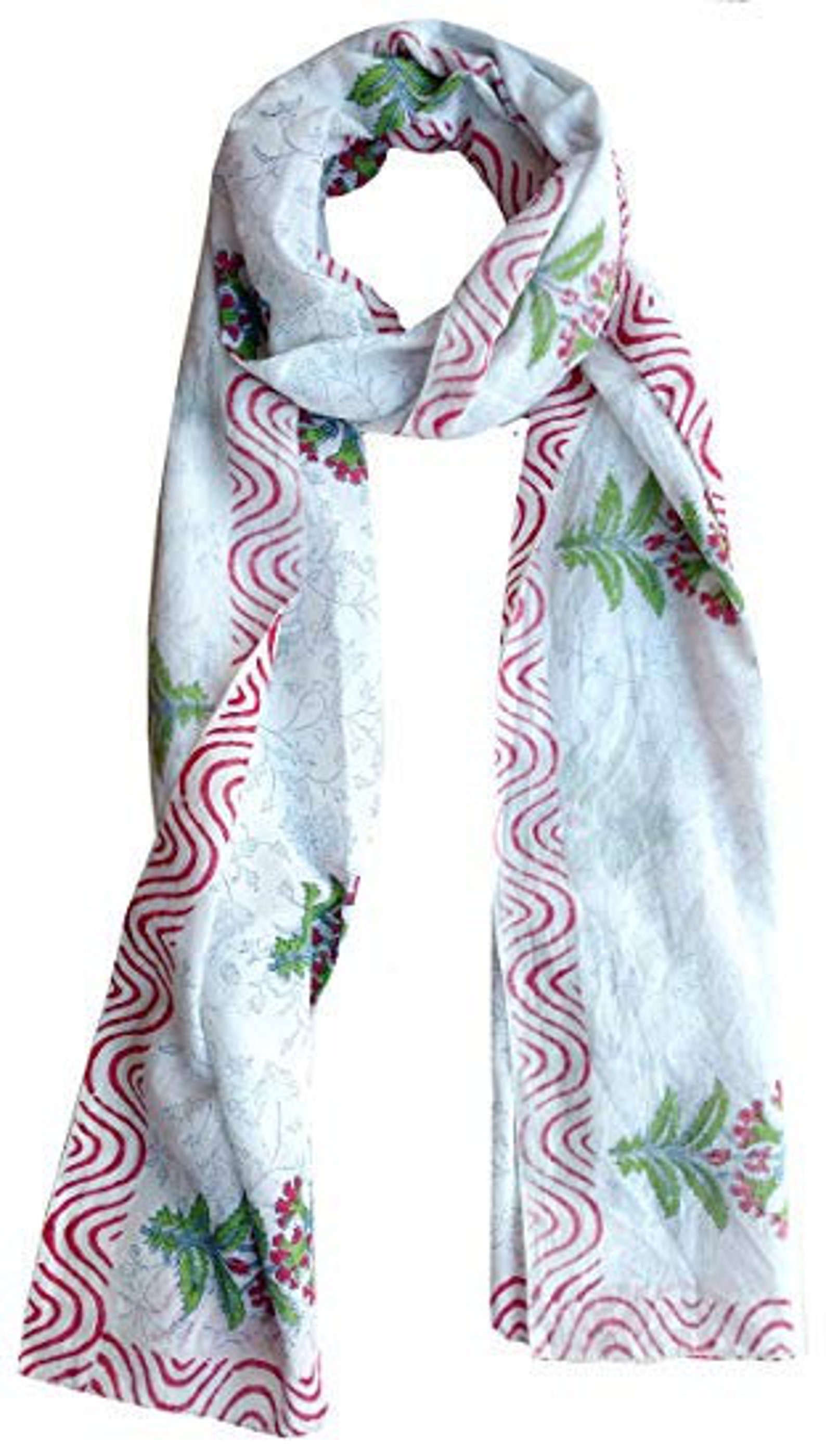 Scarfs for Women 100 Pure Cotton Indian Design Hand Block Etsy