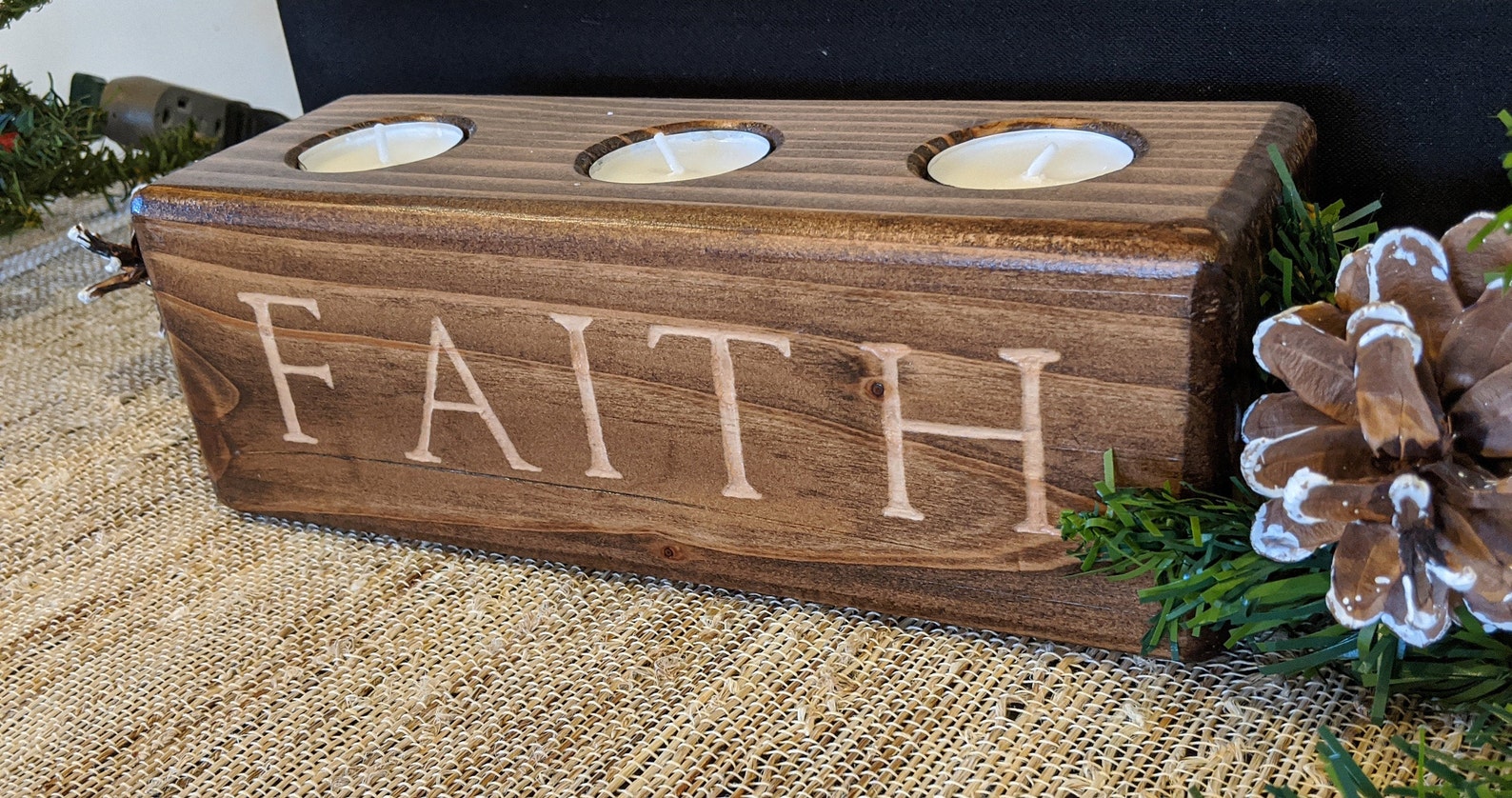 Personalized Family Name Candle Holder Customized Candle Etsy