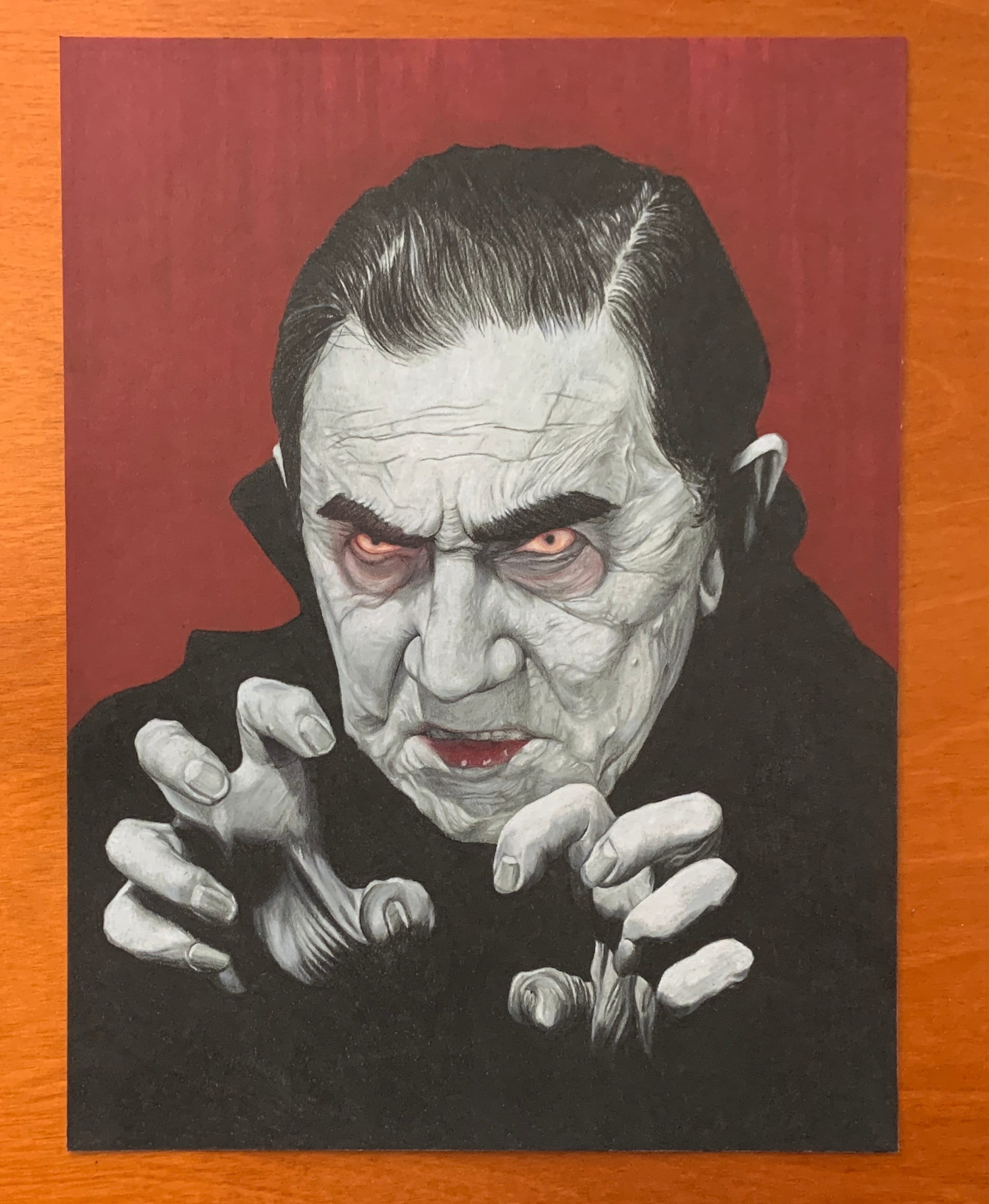 Bela Lugosi Dracula Portrait Original Art Etsy
