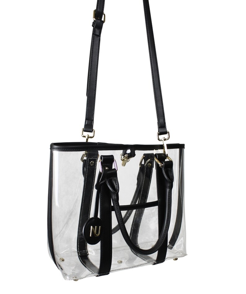 CLEAR FOOTBALL PURSE- ORANGE main image 1