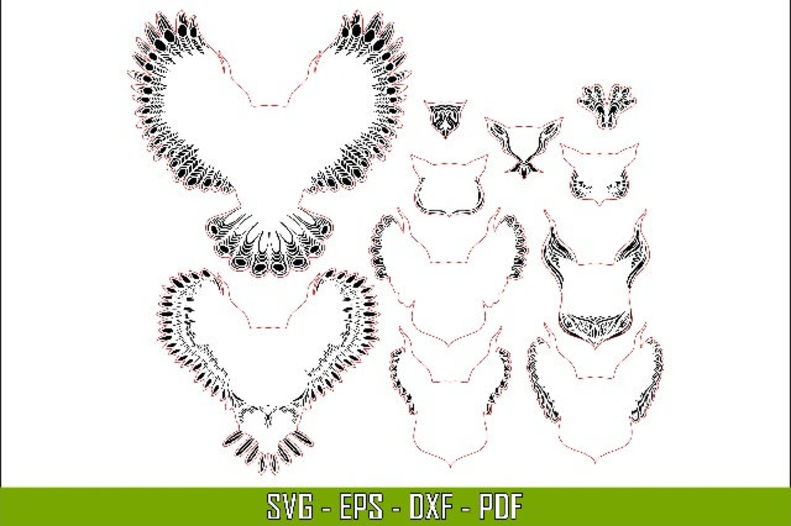 Download Multilayer owl mandala home decor wall art SVG DXF EPS ...