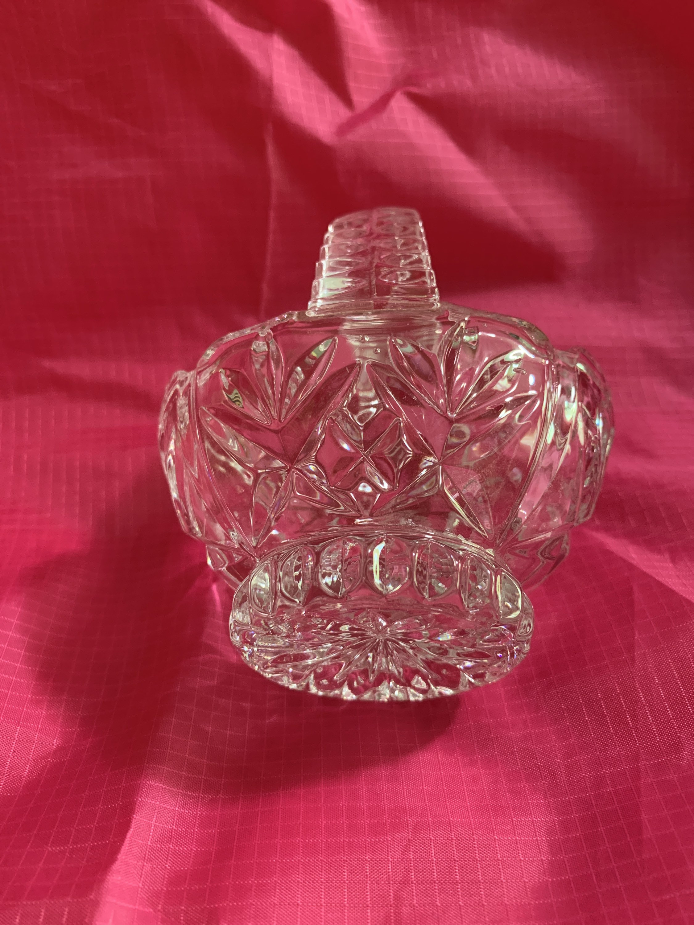 Cut Glass Flower Basket Etsy