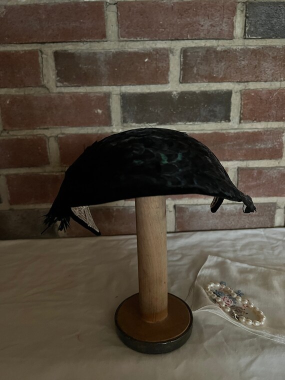 Jack McConnell Black Velvet Juliet Cap Hat Covere… - image 3