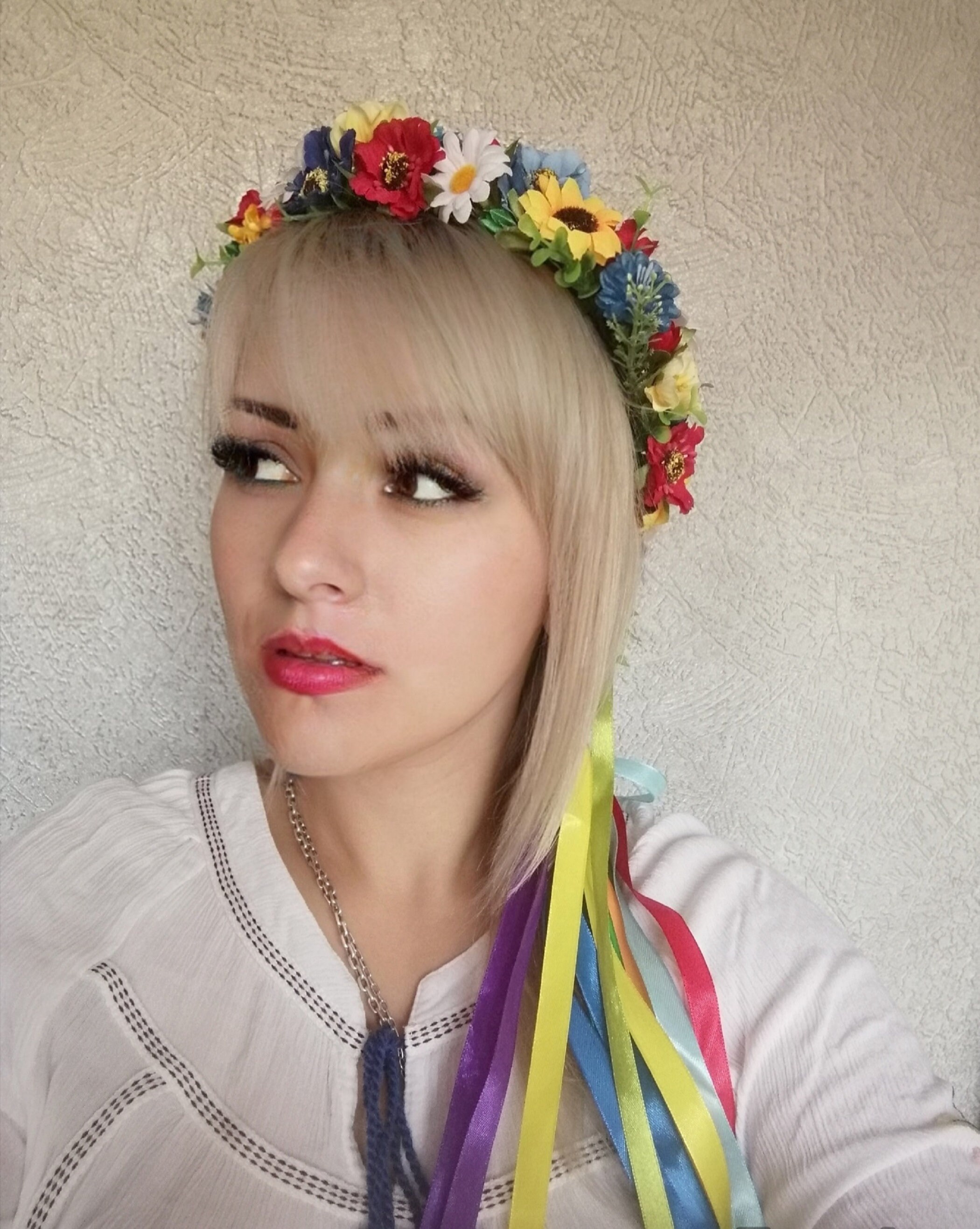 Ukrainian wreath with ribbons national headdress Etsy