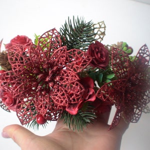Winter Christmas Crown: Holiday Photo Prop Headband