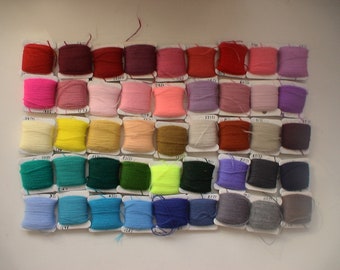 Acrylic thread for embroidery, colored thread for your creativity, Thread for cross stitch, 45 shades