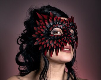 Masque de mascarade Dracula, Masques de mascarade pour femmes, Masque de hibou, Masque de dragon rouge, Mardi Gras