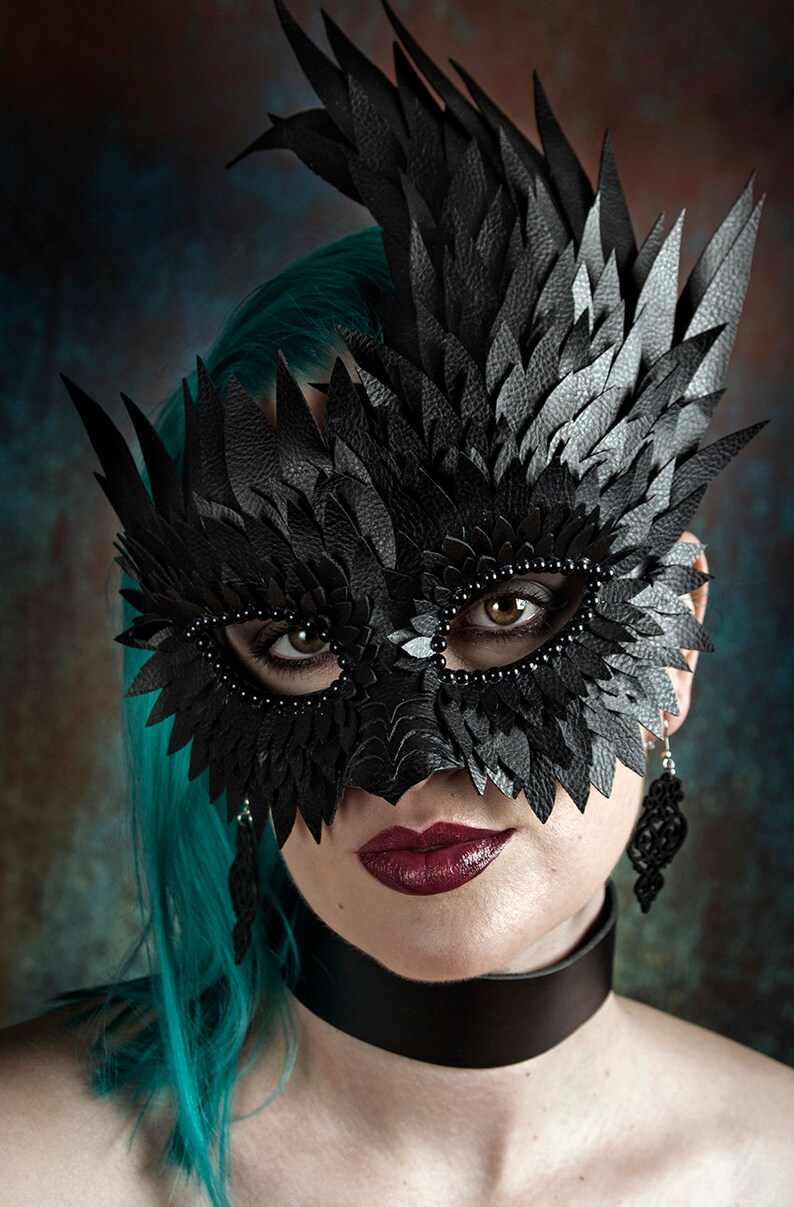 leather mardi gras masks