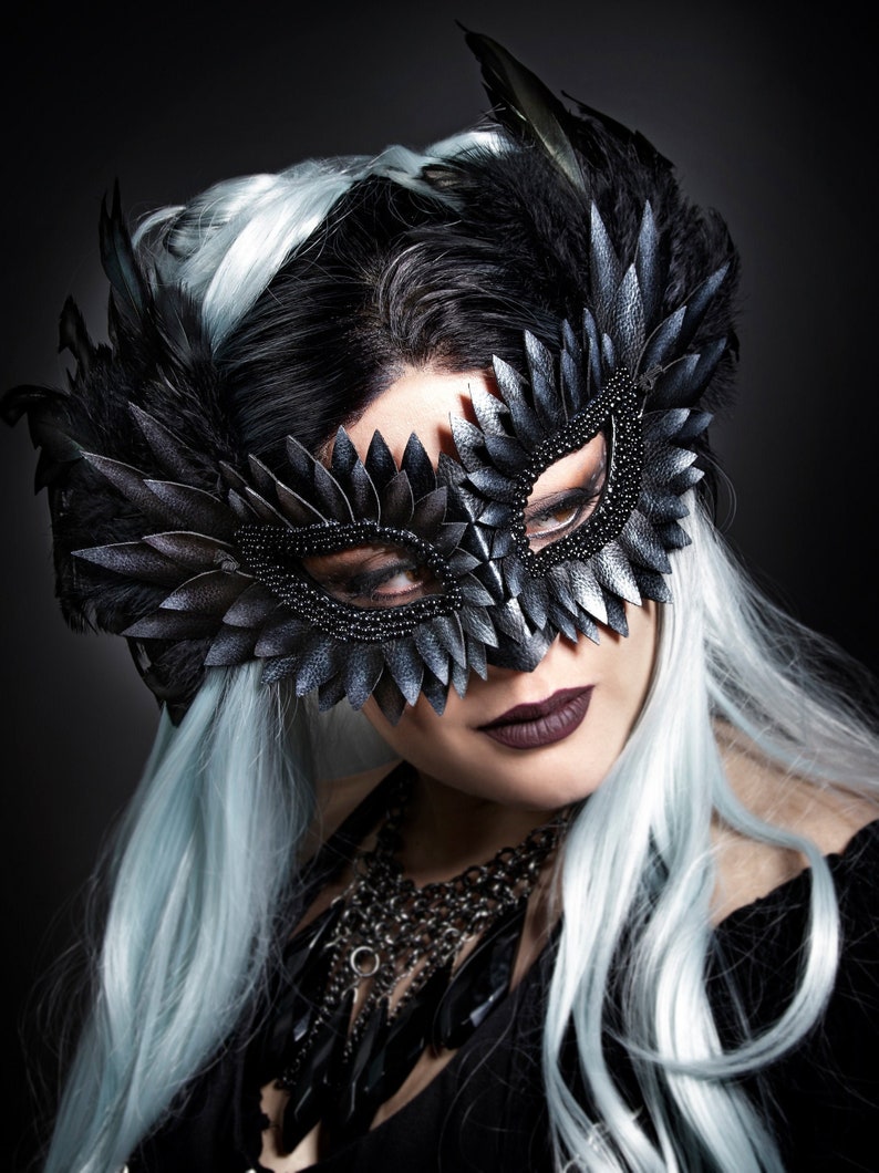 Silver Raven Mask Masquerade Mask Masquerade Masks Women - Etsy