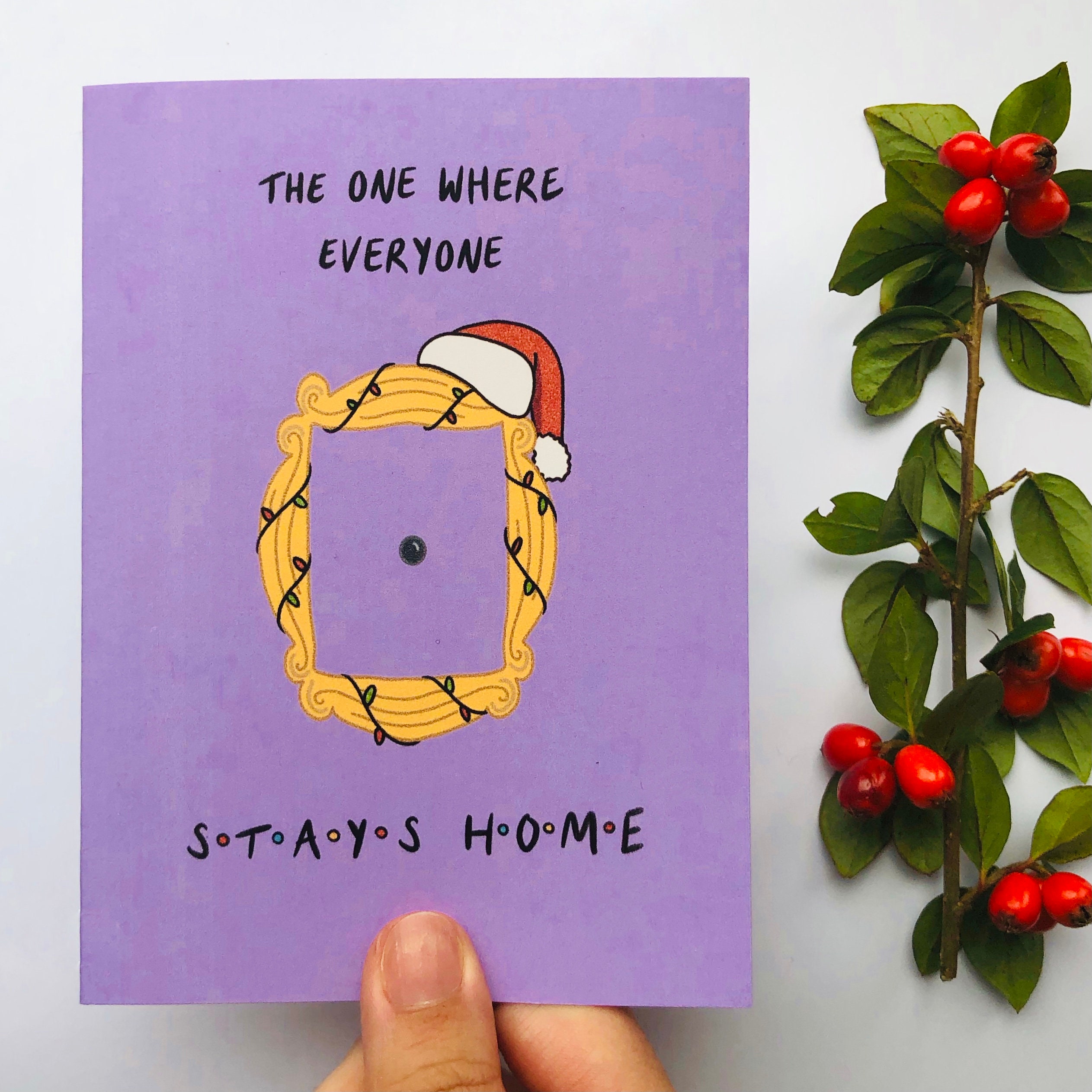 Friends TV Show Christmas Cards SET A6  Etsy