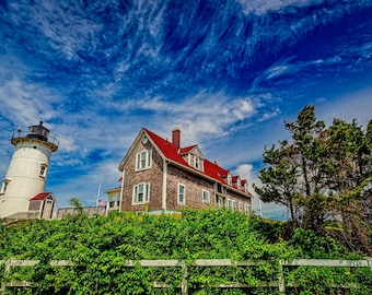 Nobska Point Light | Photograph | Falmouth, Massachusetts | travel, water, light, nantucket, sound, buzzards bay, woods hole, Cape Cod