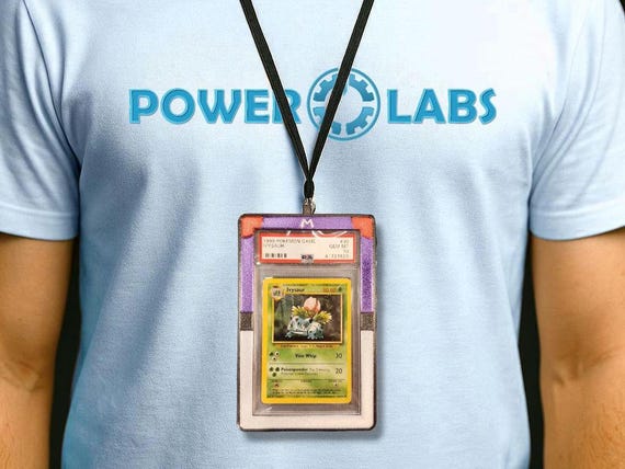 pokemon card chain Pokémon Necklace Type Trainer Card Varieties – Turtle Crafts