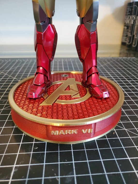 Circular 3D Printed Iron Man Stand for 16 Figures Etsy