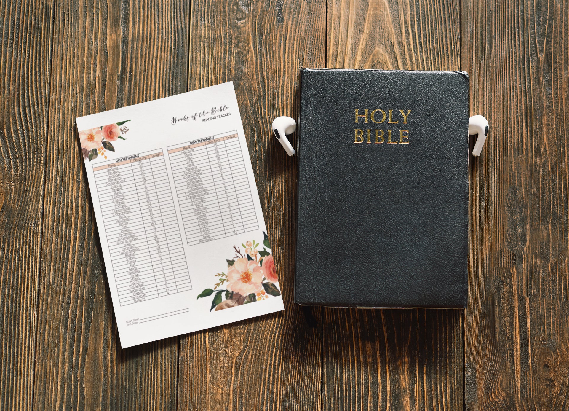 Books of the Bible Checklist &amp; Reading Tracker | Reader Printable ...