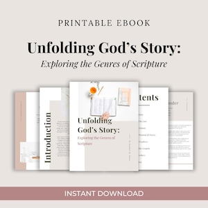 Unfolding God's Story: A 6-Week Devotional Study | Printable Bible Study | Immediate Download