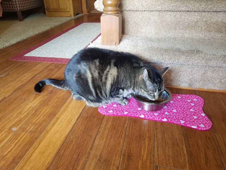 Placemat for Cats Cat dish Placemat Cat Placemat Cat Food Dish Platemat Kitty Placemat Pet Placemat