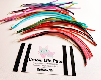 Dog Hair Streamers, Grooming Streamers for Bows, dog hair bows streamers