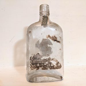 1800s Gooderham & Worts Carstairs Whiskey Bottle Pre Prohibition Toronto EMPTY