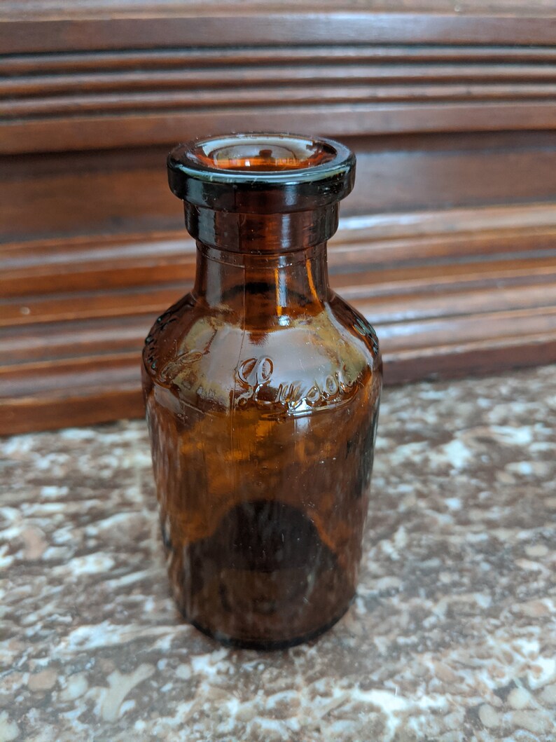 Antique Lysol Bottle Brown Embossed Cork Top c 1900-1950 VA | Etsy