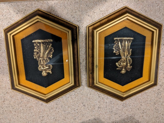 Vintage Mid Century Turner Wall Accessories Shadow Box Art - Military Wall Art Accessories Vintage Mid Century Turner Wall Accessories Shadow Box Art - Military Wall Art Accessories