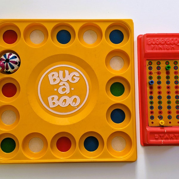 1968 Bug A Boo Board Game Tin Litho Whitman Western Publishing Made USA Vintage Mid Century Toy