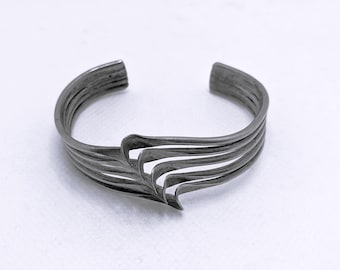 Vintage 925 Sterling Silver Taxco Mexico Cuff Bracelet Size Small