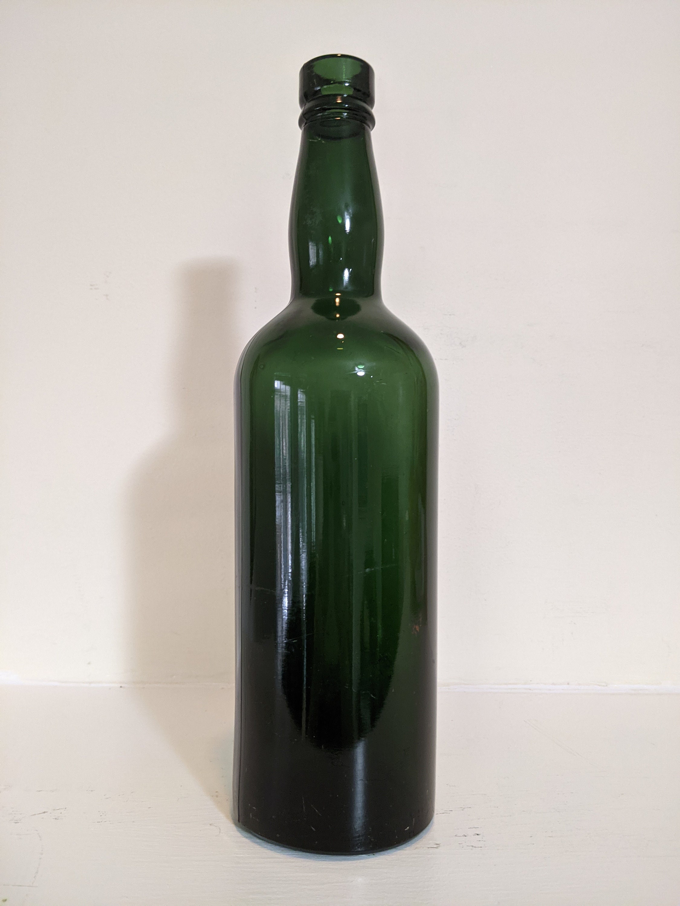 1950s UGB Dark Green Glass Wine Liquor Bottle United Glass Etsy