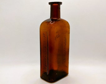 1800's Hemaboloids Medicine Bottle Palisade MFG Co Yonkers NY Victorian Quack Remedy Cure