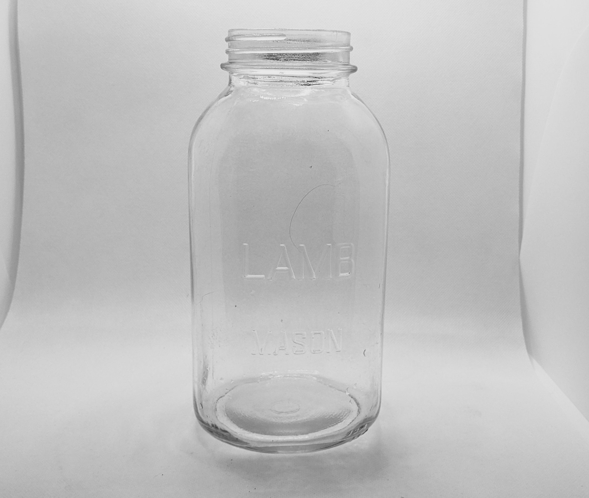 19441960s Lamb Mason Jar Half Gallon Vintage Mid Century Etsy