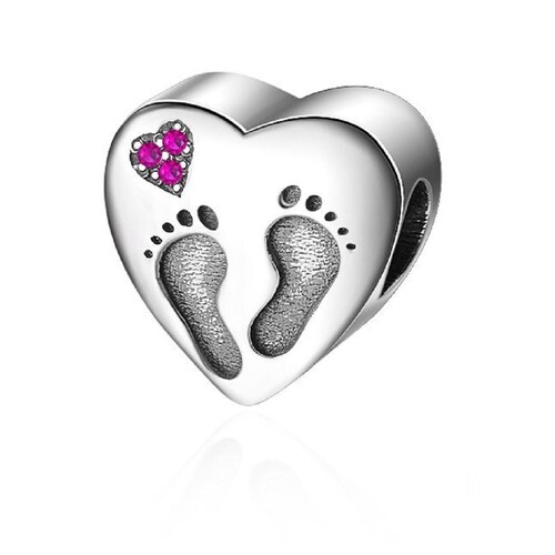 Sterling Silver 925 New Girl Love With Pink Etsy