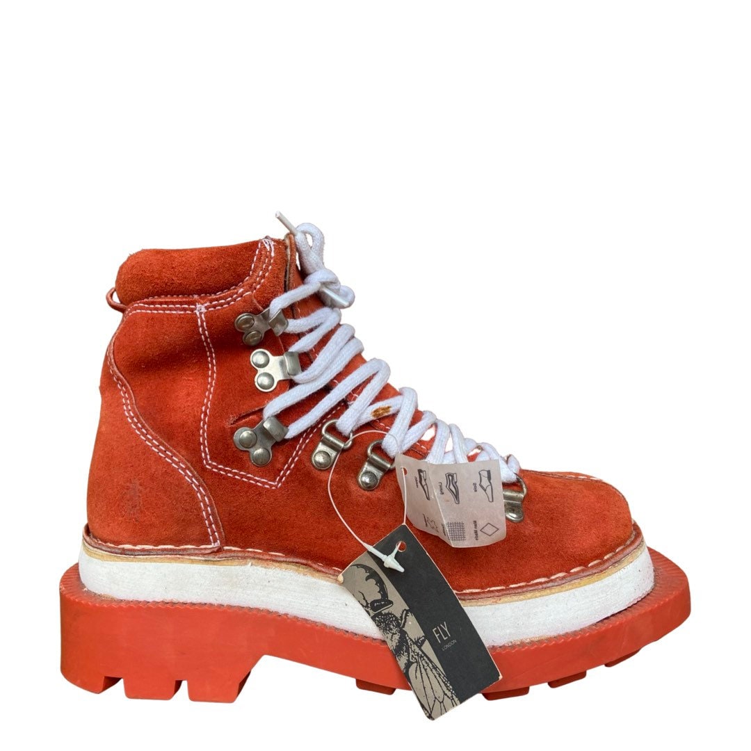 #レア ジャンク品 FLY LONDON ダークレッド ワークブーツ レア ジャンク品 FLY LONDON ダークレッド ワークブーツ