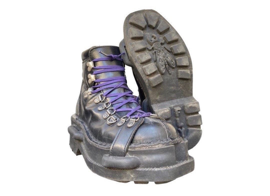 FLY LONDON Club Kid 90s Techno Vintage Rave Platform Rare Combat