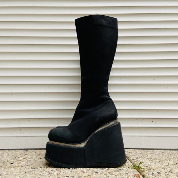 black 90s boots