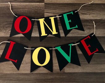Reggae One Love Party Banner Editable Instant Download Etsy