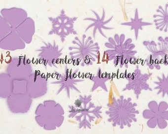 paper flower template etsy