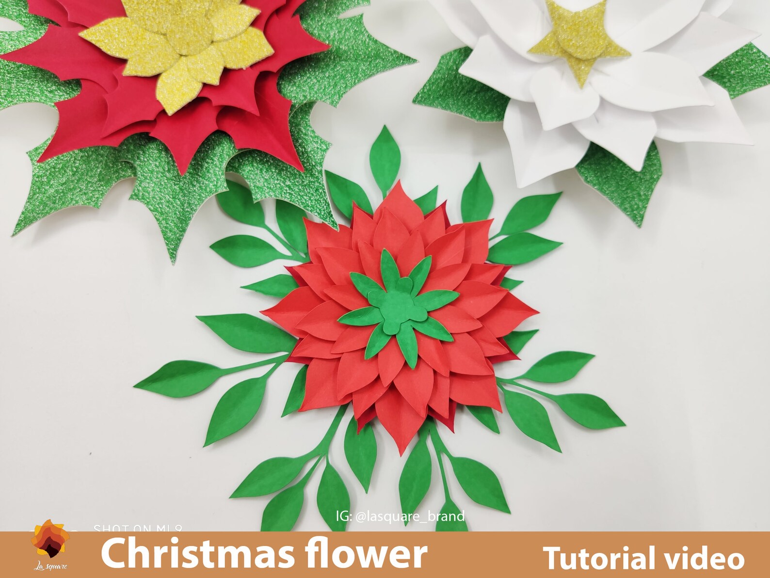 Paper Plates - Xmas Flowers