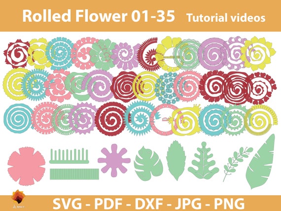 Free Free 254 Cricut Rolled Flower Template Svg SVG PNG EPS DXF File