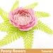 Giant Peony Paper Flowers Template SVG diy Paper Flowers Template ...
