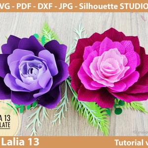 Download 20 Crepe Paper Flower Templates Crepe Flower Svg Crepe Etsy