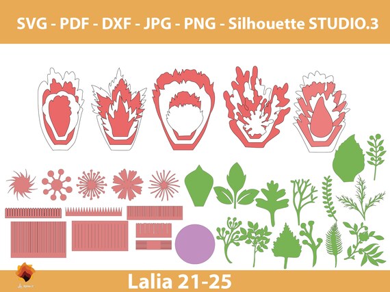 Download Free Lalia 21 25 Giant Paper Flowers Svg Paper Flower Template Etsy SVG Cut Files