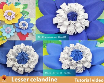 Lesser Celandine Paper Flower Template | DIY Backdrop SVG (Digital Download)