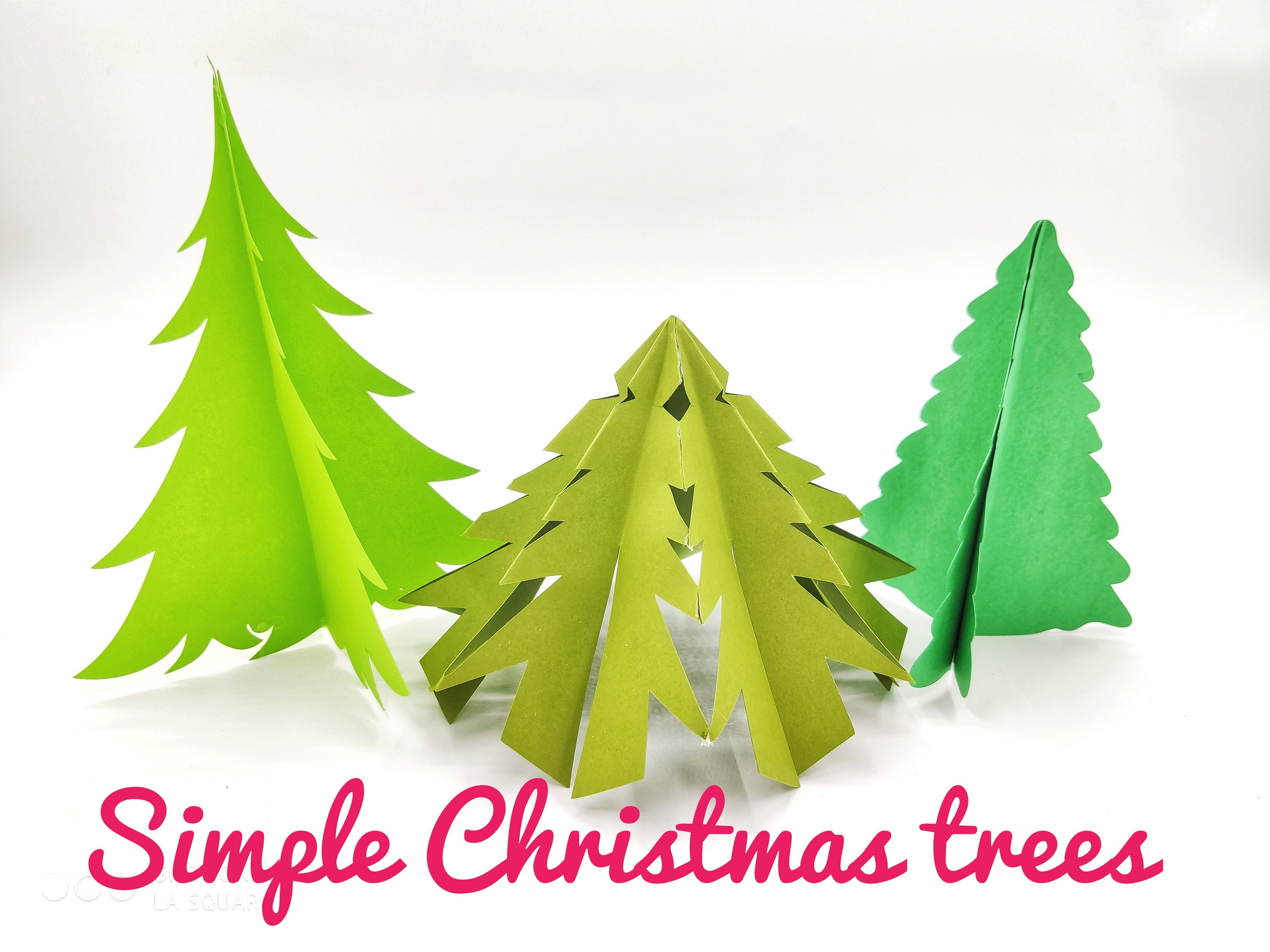 Papercraft Christmas Tree Template: Pine Forest SVG (digital Download ...