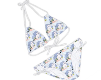 Costume da bagno donna Set bikini con spalline Sporty Meow