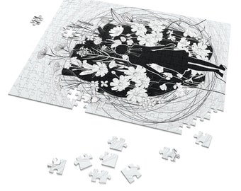 Jigsaw Puzzle (30, 110, 252, 500,1000-Piece) No Space In Your Heart For Me LineArt