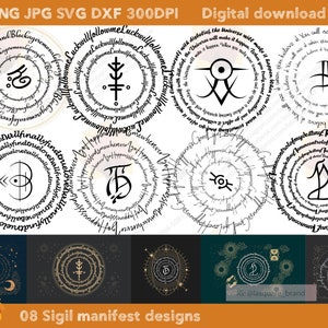 Sigil Magic: Borttagning av blockeringar, tur och lycka (digital SVG)