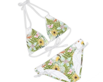 Woman swimwear Strappy Bikini Set Fairy Forest style 3