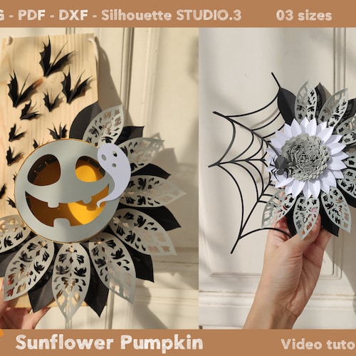 SVG Digital File Paper Flower Spider Web Template Halloween - Etsy